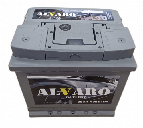 Аккумулятор ALVARO 50 Ah 450 A ОП кубик C6