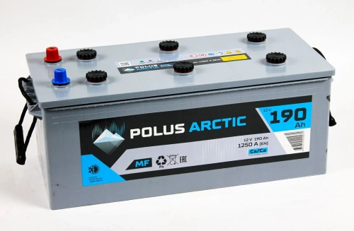 Аккумулятор POLUS ARCTIC 190 Ah 1250 A Турция виброустойчивая