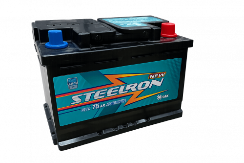 Аккумулятор STEELRON 75 Ah 640 A ОП
