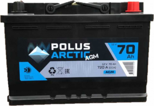 Аккумулятор POLUS ARCTIC 70 Ah 720 A AGM