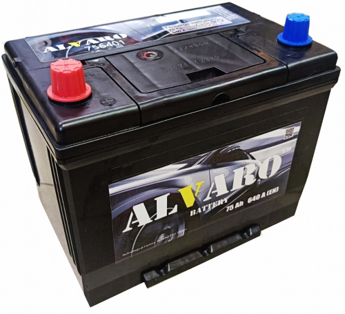 Аккумулятор ALVARO 75 Ah 640 A ASIA ПП E24