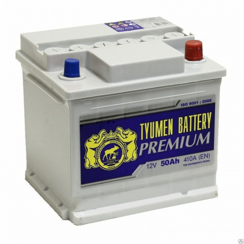 Аккумулятор TYUMEN 50 Ah 440 A BATTERY PREMIUM (C22) ОП (Ca/Ca) УЦЕНКА