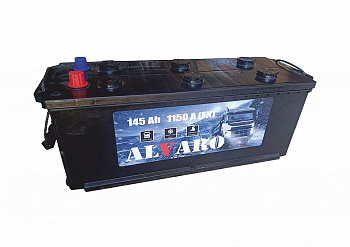 Аккумулятор ALVARO 145 Ah 1150 A ПП ВИБРОУСТОЙЧИВЫЙ