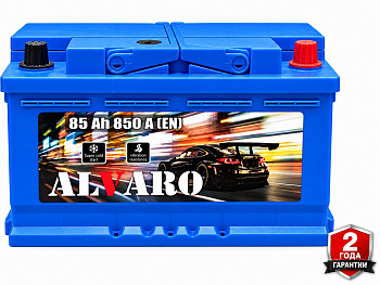 Аккумулятор ALVARO 85 Ah 850 A ОП F18 низ