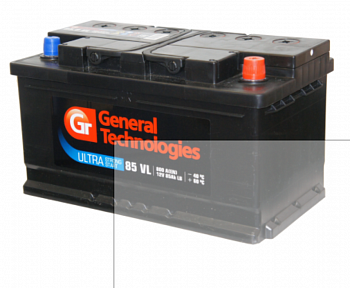 Аккумулятор GENERAL TECHNOLOGIES 85 Ah 820 A F18 низкий