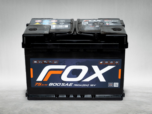Аккумулятор FOX 75 Ah 760 A ОП