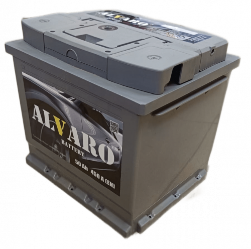 Аккумулятор ALVARO 50 Ah 450 A ОП кубик C6