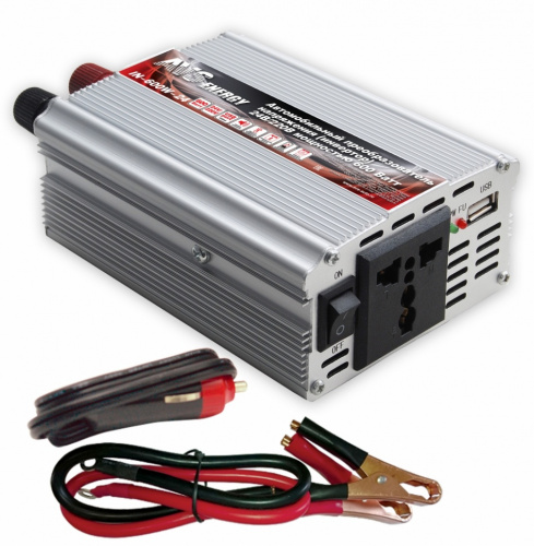 Преобразователь напряжения Инвертор автомобильный 24/220V AVS IN-600W-24