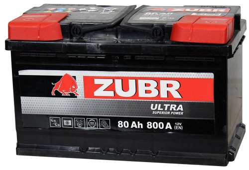 Аккумулятор ZUBR ULTRA 80 Ah 800 A F18 ОП