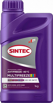 Антифриз Sintec Unlimited Multi Freeze violet фиолетовый G12++ 1 кг